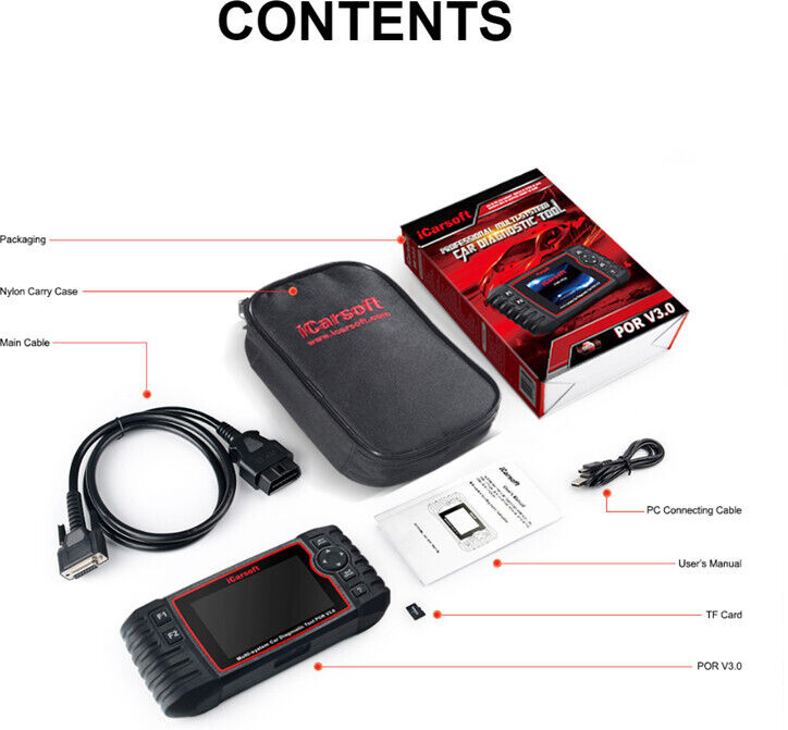 iCARSOFT POR V3.0 - PORSCHE - 2023 - DIAGNOSTIC TOOL