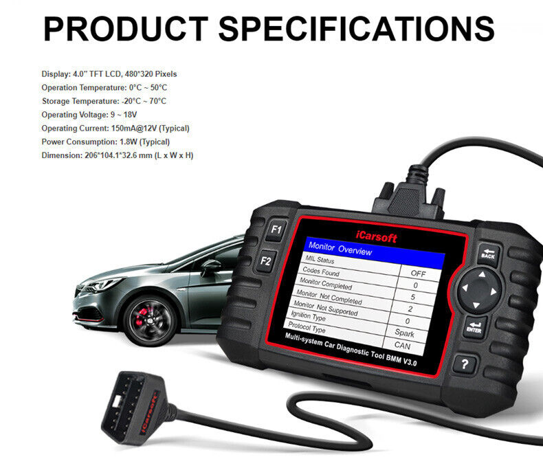 iCARSOFT BMM V3.0 - MINI - 2023 - DIAGNOSTIC TOOL