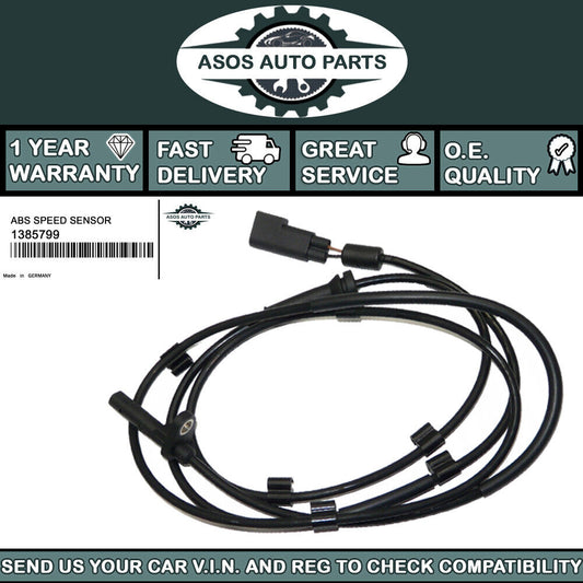 REAR RIGHT ABS SPEED SENSOR Fits FORD TRANSIT VAN BUS 2.2 2.3 2.4 3.2 1385799
