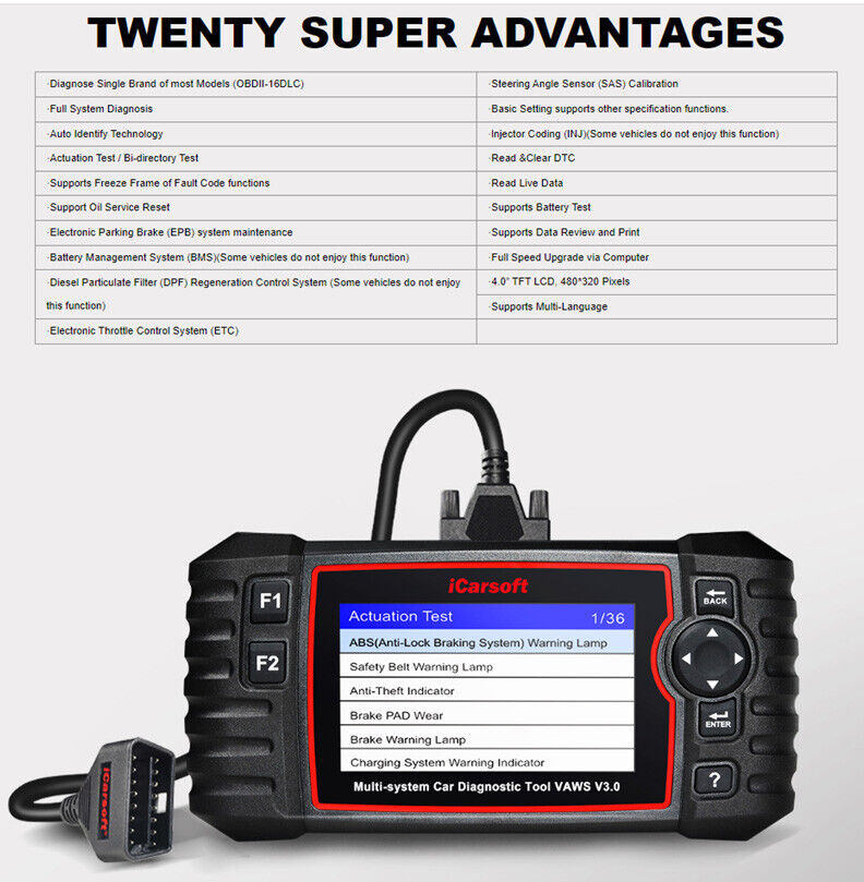 iCARSOFT VAWS V2.0 - SEAT - 2023 - DIAGNOSTIC TOOL