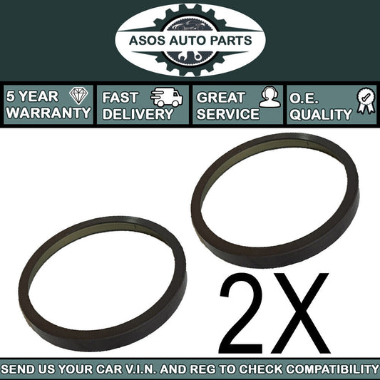 2X ABS MAGNETIC PICK UP RING FITS CITROEN C2 PEUGEOT 1007 REAR DRUMS