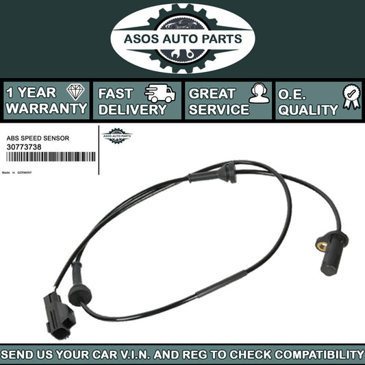 FRONT LEFT ABS SPEED SENSOR Fits VOLVO S60 S80 V70 XC70 CROSS COUNTRY 30773738