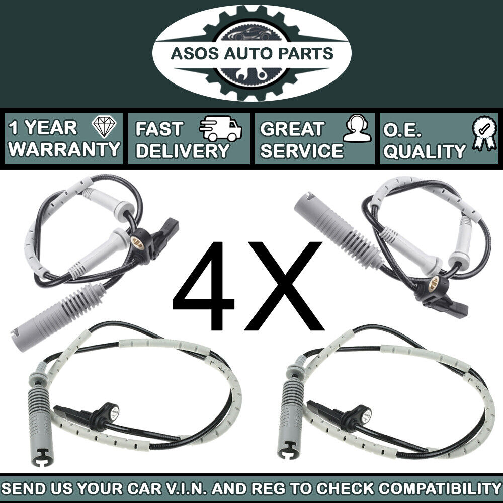 4X ABS SPEED SENSOR Fits BMW 3 SERIES E90 E91 E92 E93 34526760424 34526785022