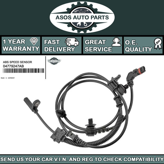 REAR LEFT ABS SPEED SENSOR Fits CHRYSLER 300C 2.7 3.0 3.5 3.6 5.7 04779247AB