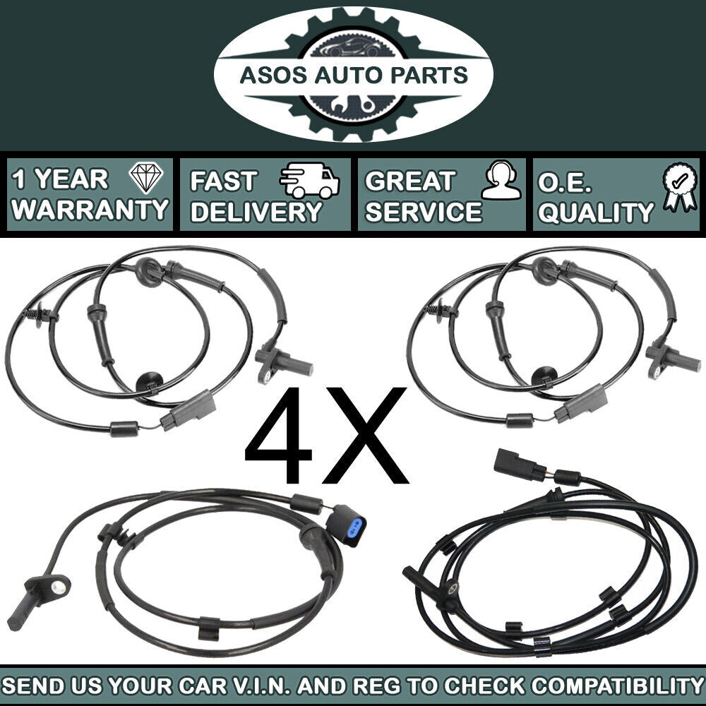 4X ABS SPEED SENSOR Fits FORD TRANSIT VAN BUS 1385799 1385800 1785753