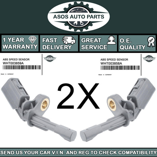 2X REAR ABS SPEED SENSOR Fits AUDI Q3 WHT003858A WHT003859A