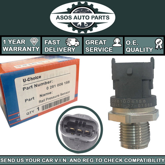 FUEL RAIL HIGH PRESSURE SENSOR Fits IVECO DAILY III IV MASSIF
