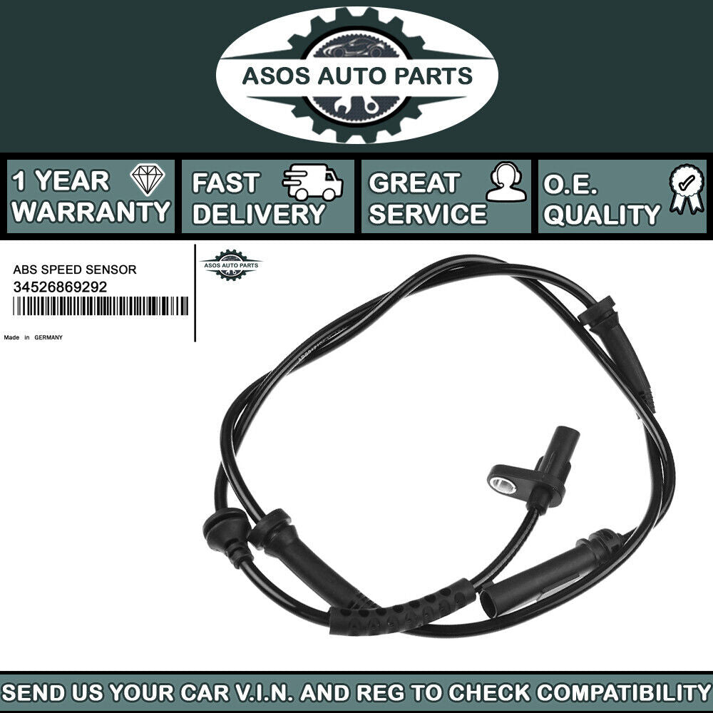 FRONT ABS SPEED SENSOR Fits BMW X3 X4 F25 F26 sDrive xDRIVE 34526869292