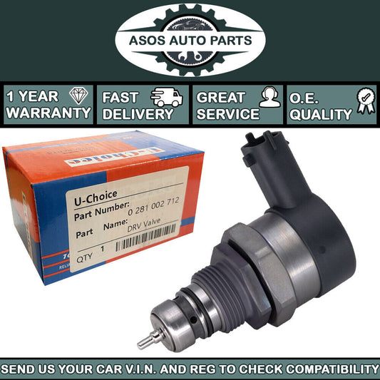FUEL RAIL PRESSURE RELIEF REGULATOR VALVE Fits VOLVO 0281002712 2.4D