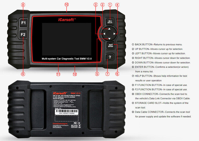 iCARSOFT BMM V2.0 - BMW - 2023 - DIAGNOSTIC TOOL