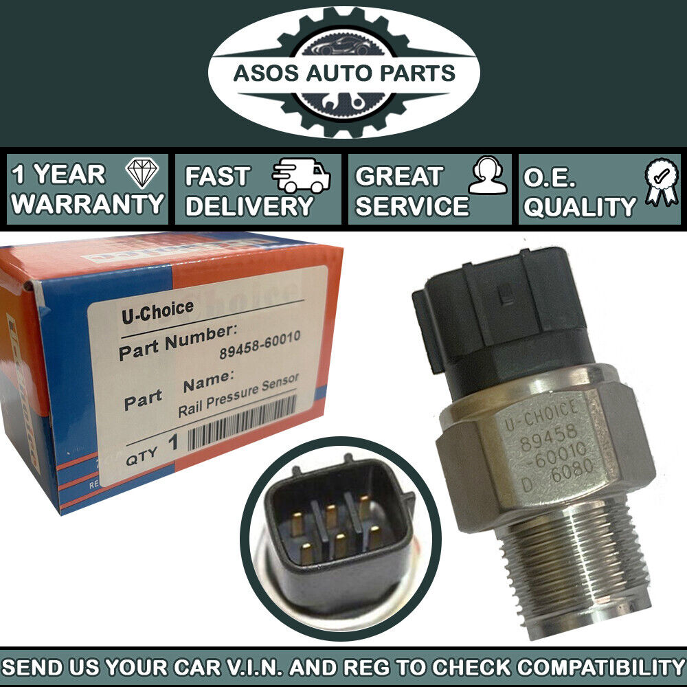 FUEL RAIL HIGH PRESSURE SENSOR Fits TOYOTA AURIS AVENSIS COROLLA VERSO D-4D
