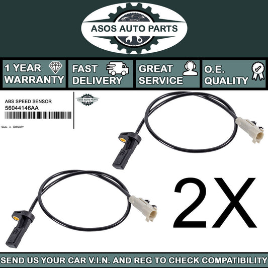 2X REAR ABS SPEED SENSOR Fits JEEP COMMANDER GRAND CHEROKEE 56044146A