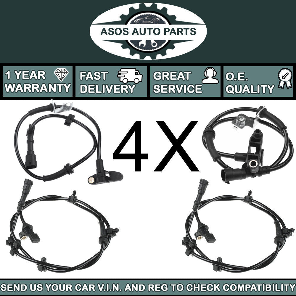 4X ABS SPEED SENSOR Fits CHRYSLER NEON II PT CRUISER