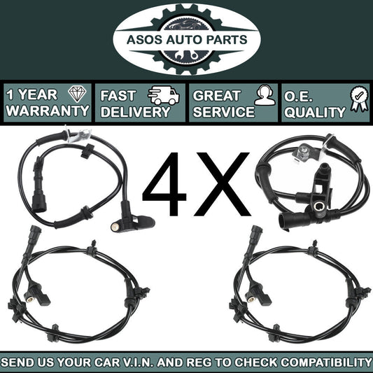 4X ABS SPEED SENSOR Fits CHRYSLER NEON II PT CRUISER