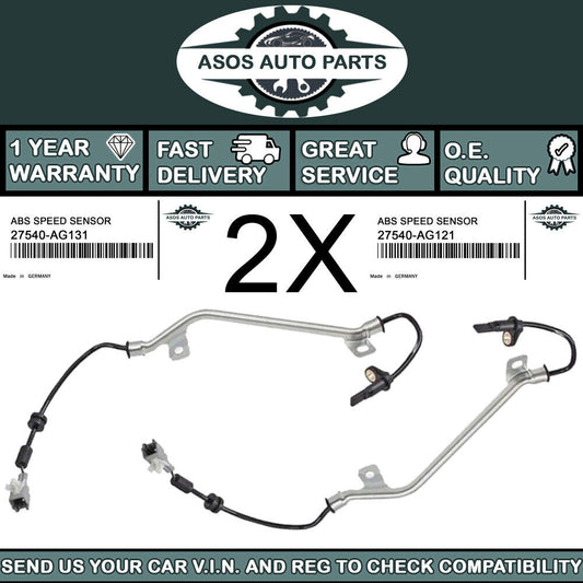 2X REAR ABS SPEED SENSOR Fits SUBARU LEGACY IV OUTBACK 27540-AG121 27540-AG131