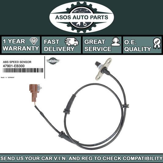REAR LEFT ABS SPEED SENSOR Fits NISSAN NP300 NAVARA PATHFINDER 2.5 D 47901-EB300