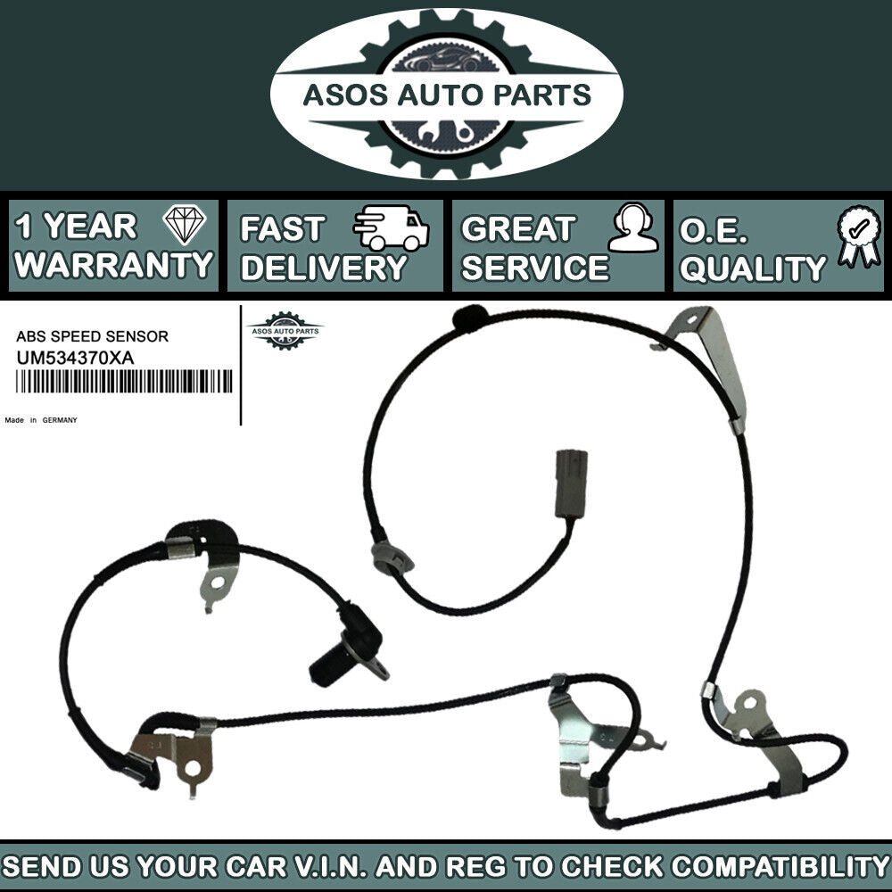 FRONT RIGHT ABS SPEED SENSOR Fits MAZDA B SERIES BT 50 PICKUP UM53-43-70XA