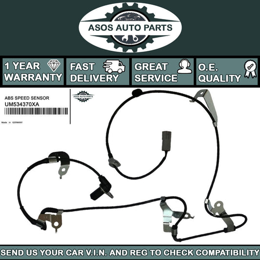 FRONT RIGHT ABS SPEED SENSOR Fits MAZDA B SERIES BT 50 PICKUP UM53-43-70XA