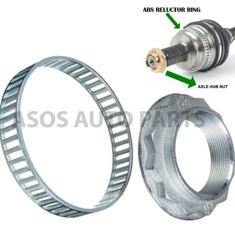 Fits BMW 3 SERIES E90 E91 E92 E93 ABS RELUCTOR RING+SPINDLE NUT 316i 318i 320i