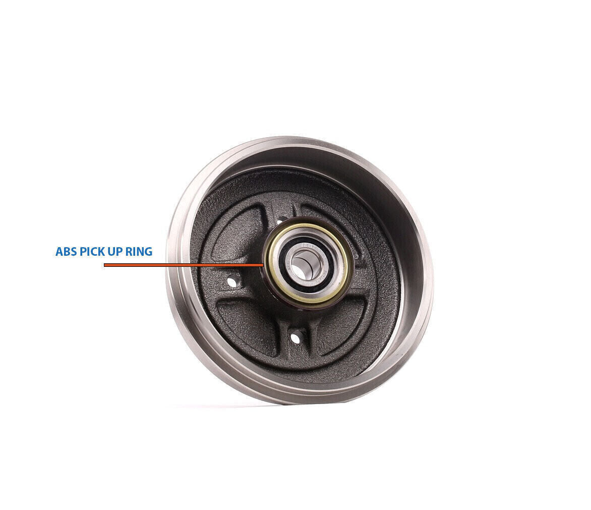 2X ABS MAGNETIC PICK UP RING FITS RENAULT THALIA MK1 MK2 MK3 REAR DRUMS