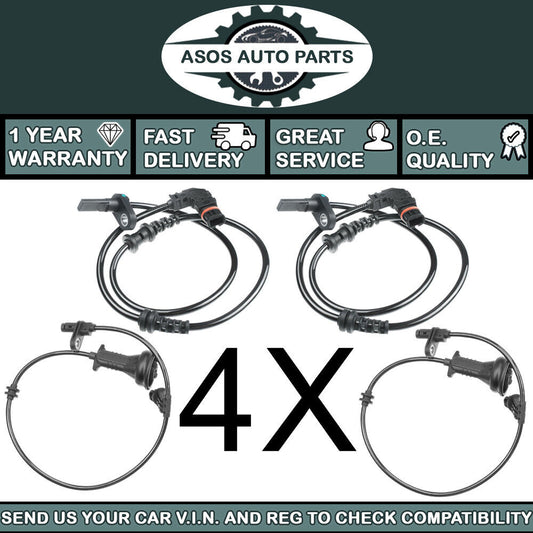 4X ABS SPEED SENSOR Fits M-BENZ A CLASS 2004-2012 B CLASS