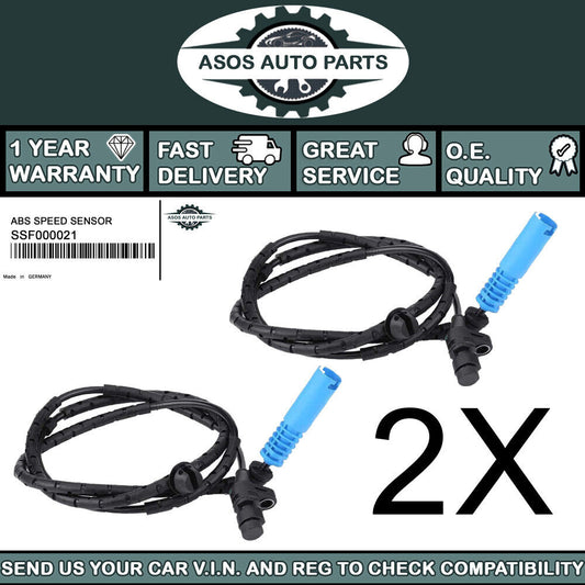2X REAR ABS SPEED SENSOR Fits LAND ROVER RANGER ROVER III L322 SSF000021