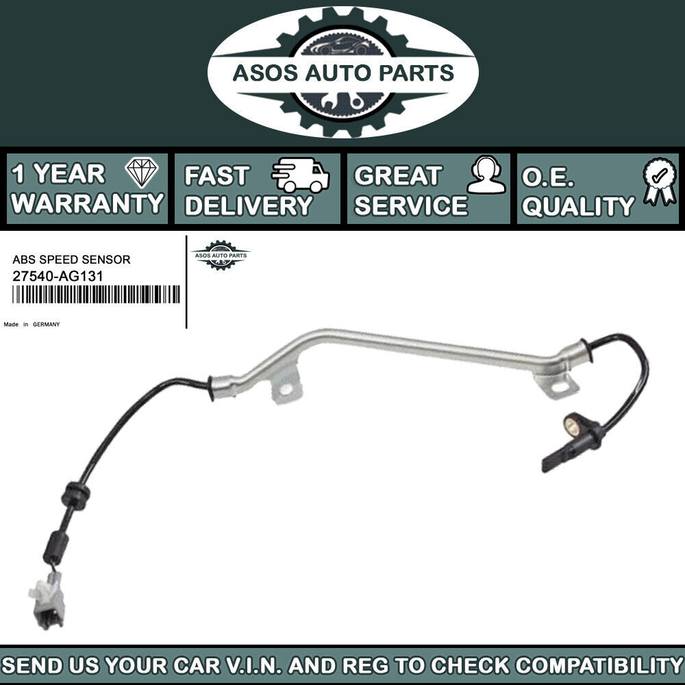 REAR LEFT ABS SPEED SENSOR Fits SUBARU LEGACY IV OUTBACK AWD 27540-AG131