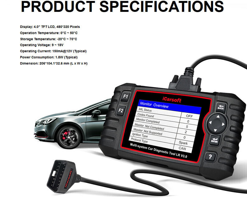iCARSOFT LR V3.0 - JAGUAR - 2023 - DIAGNOSTIC TOOL