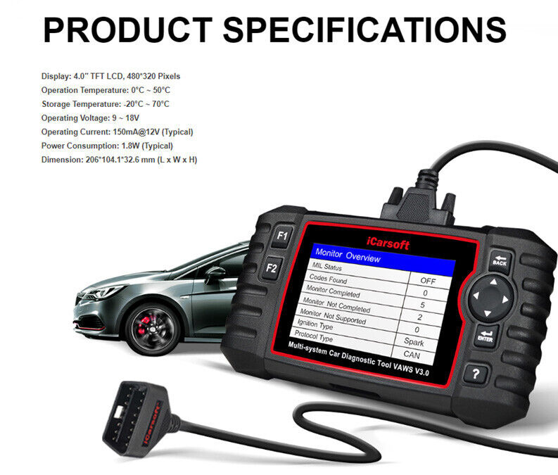 iCARSOFT VAWS V3.0 - VW VOLKSWAGEN - 2023 - DIAGNOSTIC TOOL