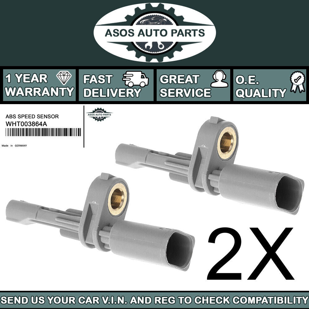 2X REAR ABS SPEED SENSOR Fits SKODA KAROQ OCTAVIA SUPERB WHT003864A
