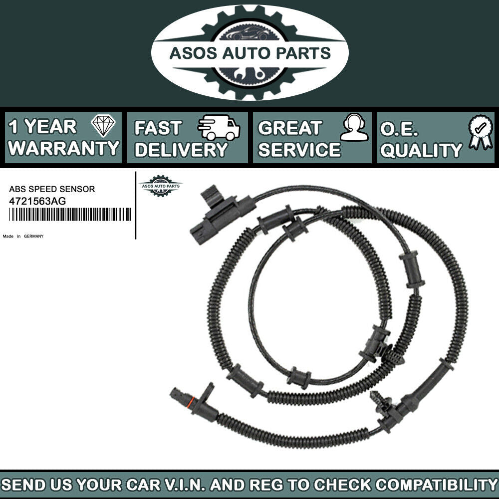 REAR ABS SPEED SENSOR Fits DODGE CALIBER JEEP COMPASS PATRIOT 4721563AG