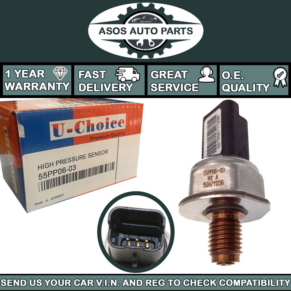 FUEL RAIL HIGH PRESSURE SENSOR Fits CITROEN C3 C4 C5 DS3 DS4 DS5 1.6 HDI