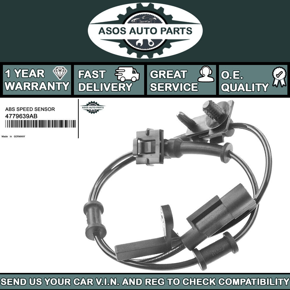 FRONT ABS SPEED SENSOR Fits CHRYSLER 300C LANCIA THEMA 4779639AB