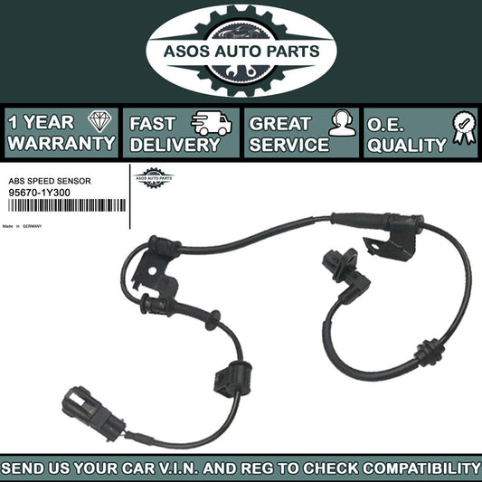 FRONT LEFT ABS SPEED SENSOR Fits KIA PICANTO MK2 2011-2017 95670-1Y300