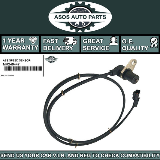 FRONT LEFT ABS SPEED SENSOR Fits MITSUBISHI LANCER EVO 2.0 V VI MR249447