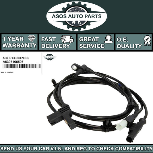 REAR LEFT ABS SPEED SENSOR Fits MERCEDES-BENZ VITO VIANO W639 A6395406507