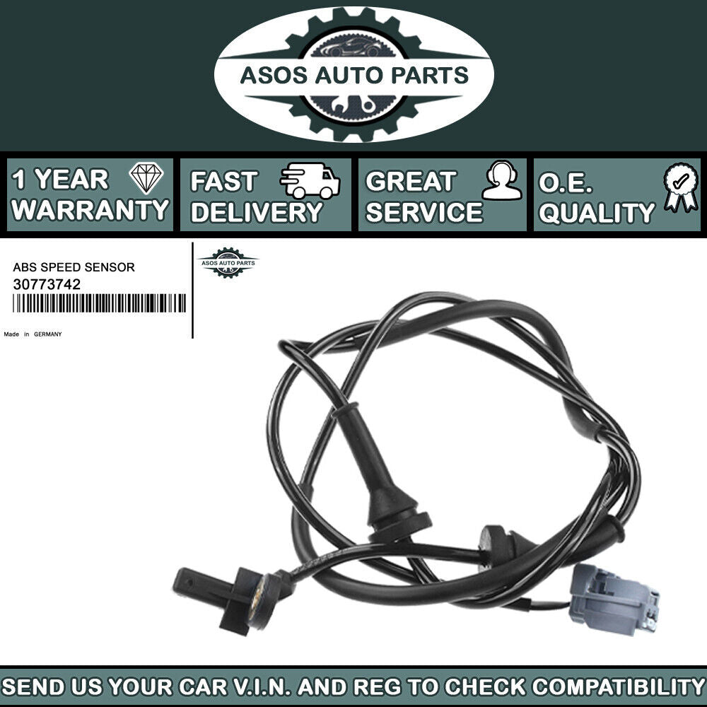 REAR LEFT ABS SPEED SENSOR Fits VOLVO S60 S80 V70 XC70 CROSS COUNTRY 30773742