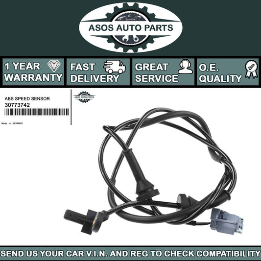 REAR LEFT ABS SPEED SENSOR Fits VOLVO S60 S80 V70 XC70 CROSS COUNTRY 30773742