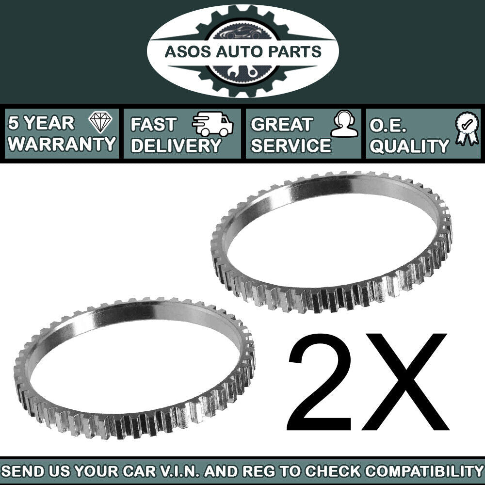 2X ABS RELUCTOR PICK UP RING Fits DACIA RENAULT DUSTER 2011-2021 1.6 SCe