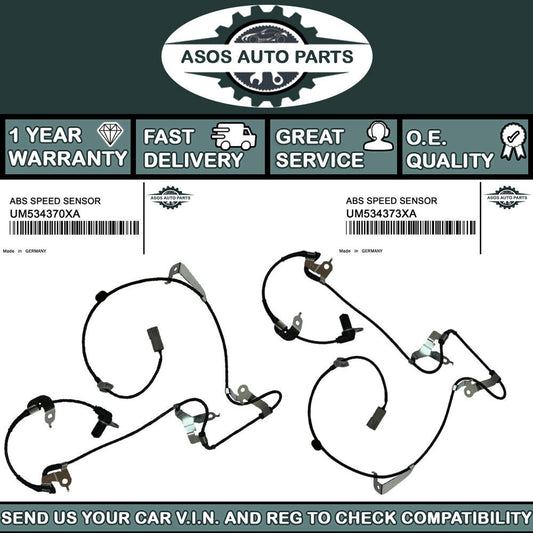 2X FRONT ABS SPEED SENSOR Fits FORD MAZDA UM534370XA UM534373XA