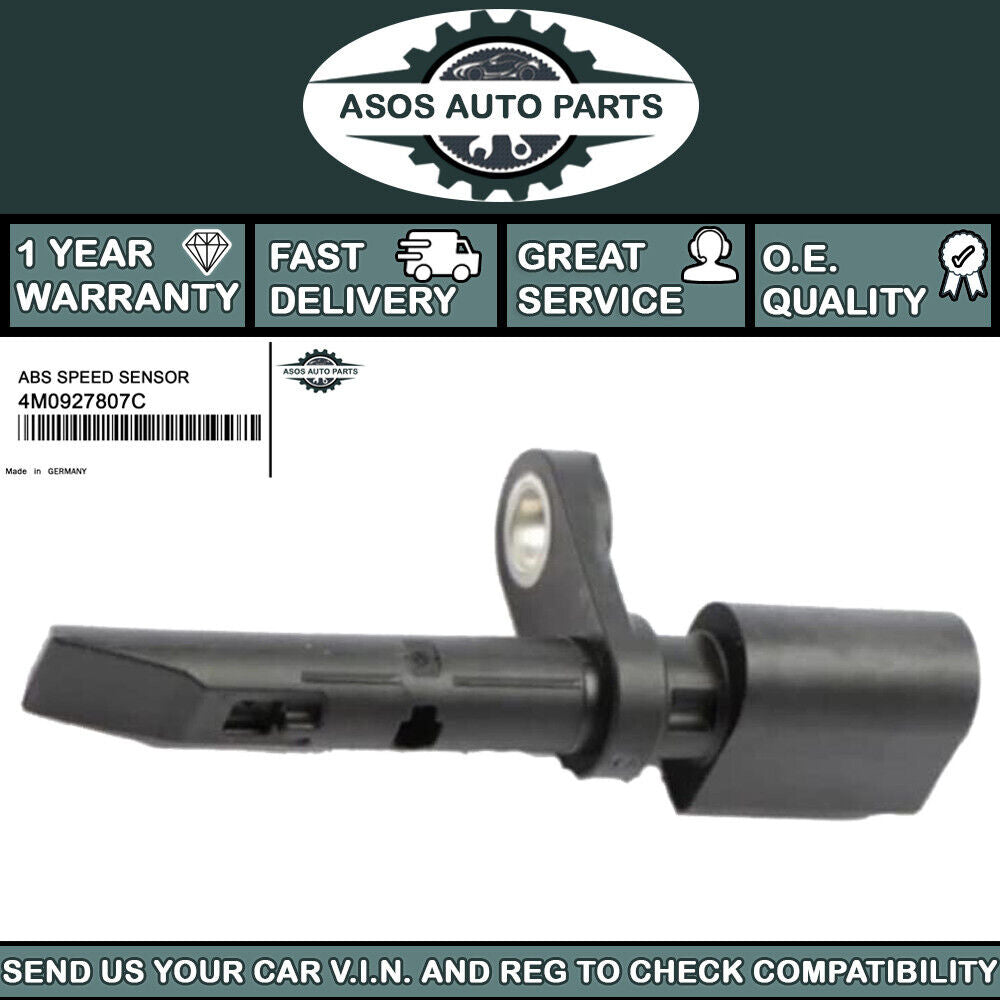 REAR ABS SPEED SENSOR Fits AUDI E-TRON Q5 Q7 Q8 4M0927807C