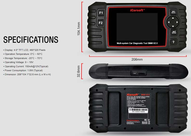 iCARSOFT BMM V2.0 - BMW - 2023 - DIAGNOSTIC TOOL