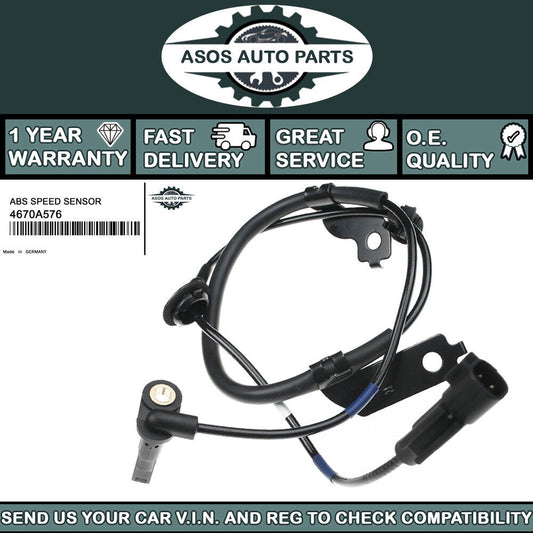 FRONT RIGHT ABS SPEED SENSOR Fits MITSUBISHI ASX LANCER OUTLANDER PAJERO