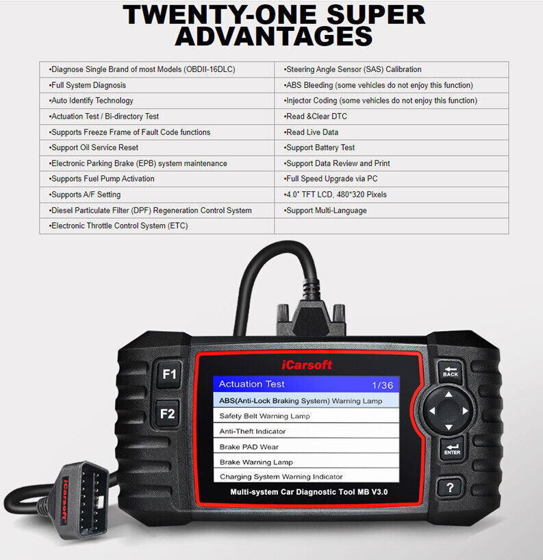 iCARSOFT MB V3.0 - SPRINTER - 2023 - DIAGNOSTIC TOOL