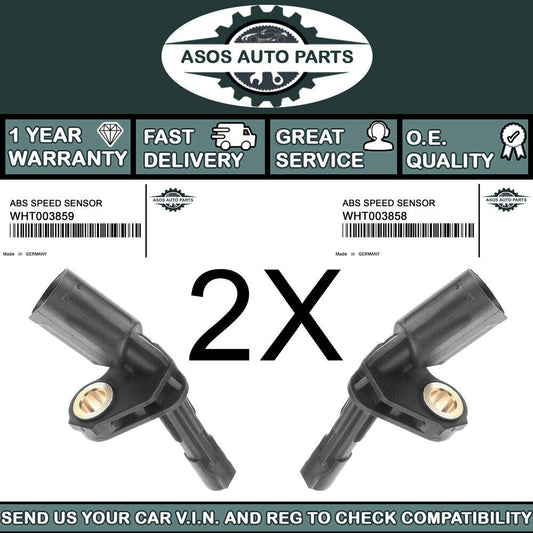 2X REAR ABS SPEED SENSOR Fits AUDI A3 A4 Q3 TT WHT003858 WHT003859