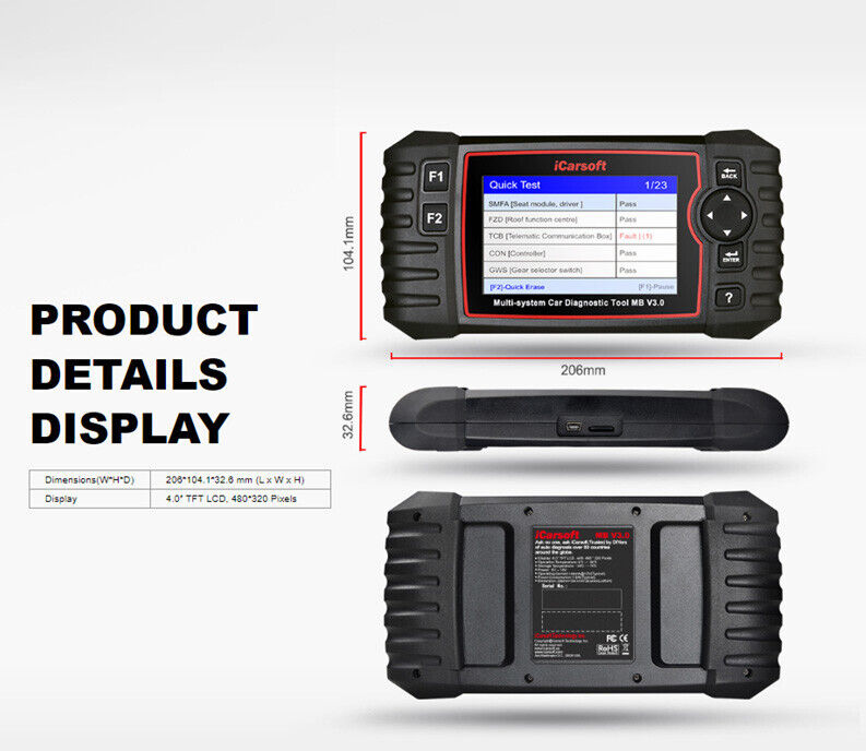 iCARSOFT MB V3.0 - SPRINTER - 2023 - DIAGNOSTIC TOOL