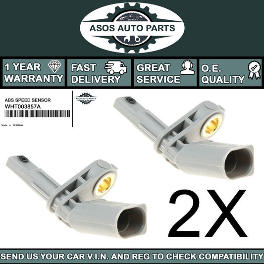 2X LEFT SIDE ABS SPEED SENSOR Fits SKODA KAROQ OCTAVIA SUPERB YETI WHT003857A