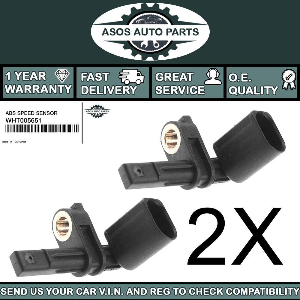 2X FRONT OR REAR ABS SPEED SENSOR Fits AUDI Q7 PORSCHE CAYENNE VW TOUAREG