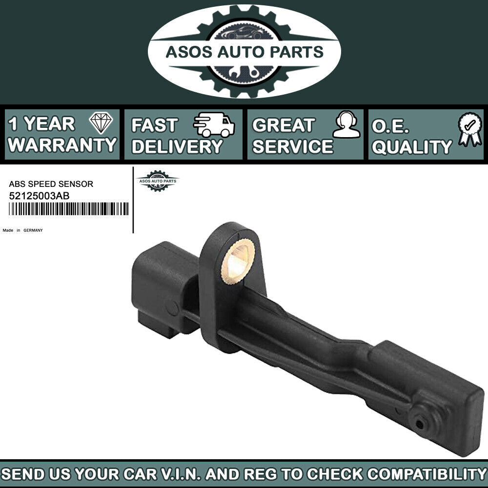 REAR ABS SPEED SENSOR Fits JEEP CHEROKEE COMPASS WRANGLER 52125003AB