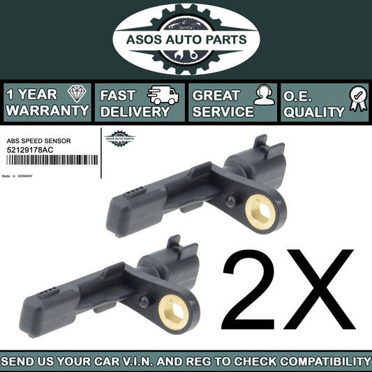 2X REAR ABS SPEED SENSOR Fits JEEP CHEROKEE KJ 2.4 2.5 2.8 3.7 4X4 52129178AC